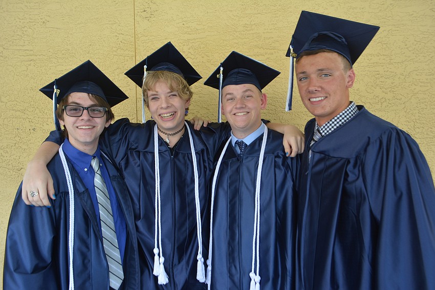 Kelland Timothy, Wilkes Honors College, Leeson Foullon, Sarah Lawrence College, Robert Peterson, Wheaton College (Norton, Mass.), and Zach Szmania, Boston College, are ready to make their mark.