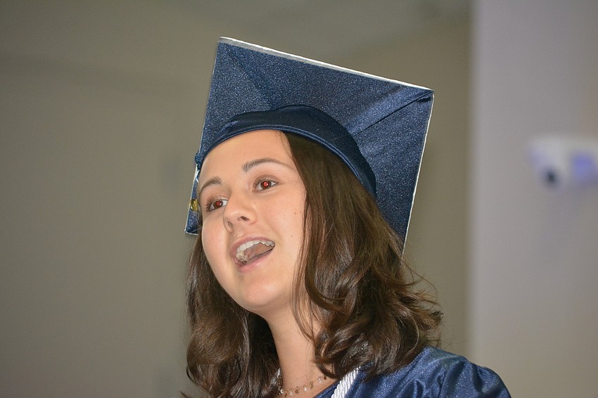 Senior Speaker Katherine Gaukhman told the graduates, 