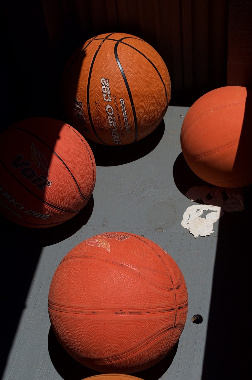 Didn't bring a basketball? The town has you covered.