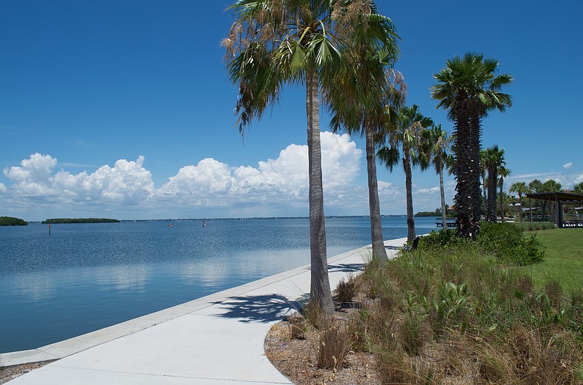 Bayfront Park overlooks Sarasota Bay just south of the Sarasota-Manatee county line on Longboat Key.
