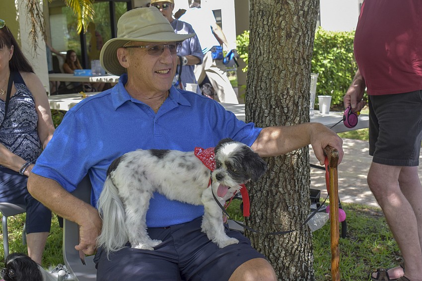 David Arnold and his dog Kia.