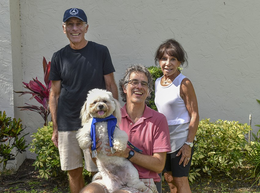 Jim Granite, Teddy, Rabbi Brenner Glickman and Betsy Granite