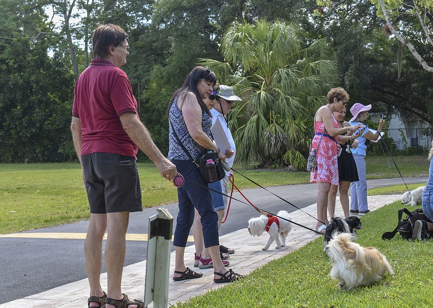 Around 30 pets were honored at the Blessing of the Animals.
