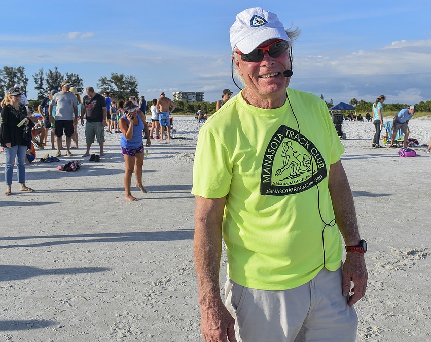Dan Pollock is in his 16th year of emceeing races.