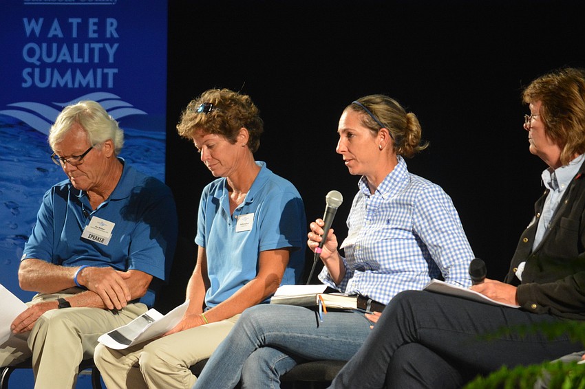 Ken Brinker, Mollie Holland, Tricia Hobson (speaking) and Tiffany Bailey were several featured speakers of the 