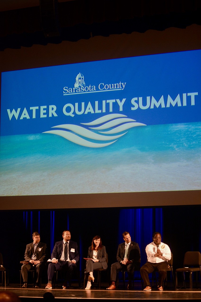 FDEP Director Tom Frick, Rep. James Buchanan, Rep. Margaret Good, Rep. Will Robinson and Rep. Wengay Newton were panelists during the State Policy Update portion of the summit