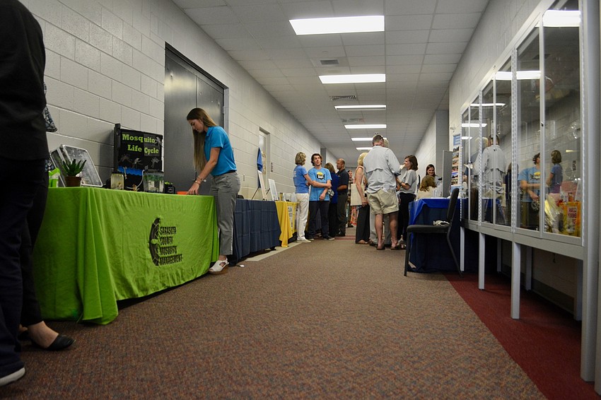 A variety of environmental organizations hosted tables at the end of the summit