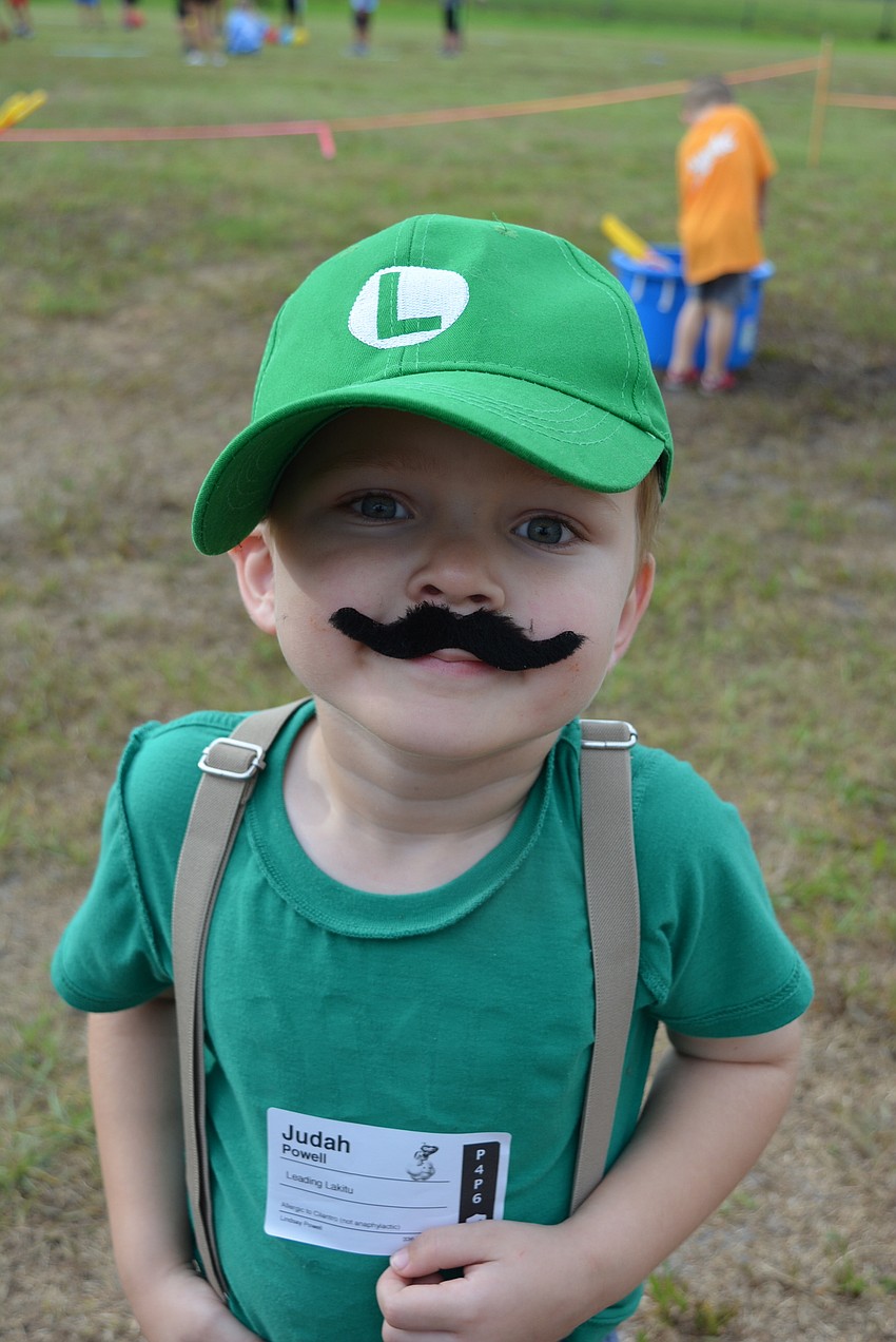 Five-year-old Judah Powell loves playing Mario Cart, among other Mario Bros.-inspired games.