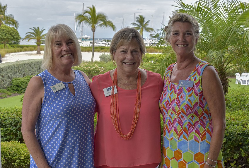 Terri Kinder, Gail Loefgren and Anna Frescura presidents of the Anna Maria Island, Longboat Key and Siesta Key Chamber of Commerce.