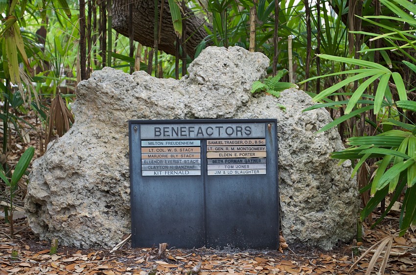 Park benefactors include these 13 citizens.