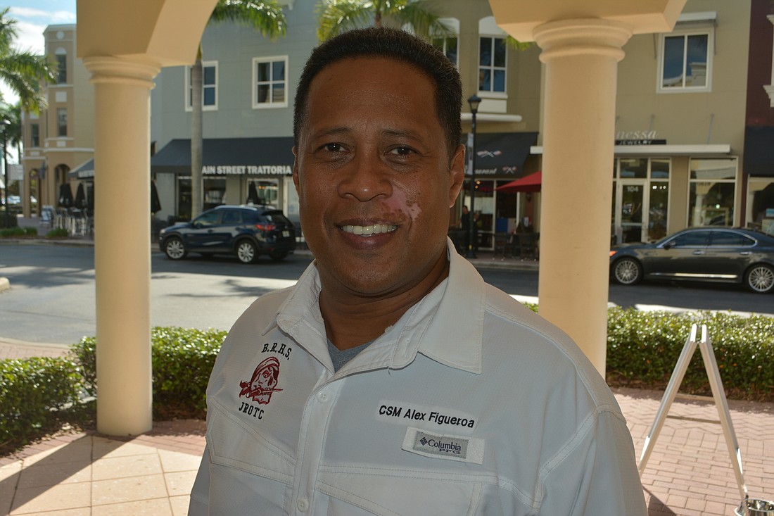 Alexander Figueroa is a retired Army sergeant Major who now is an Army instructor at Braden River High School.