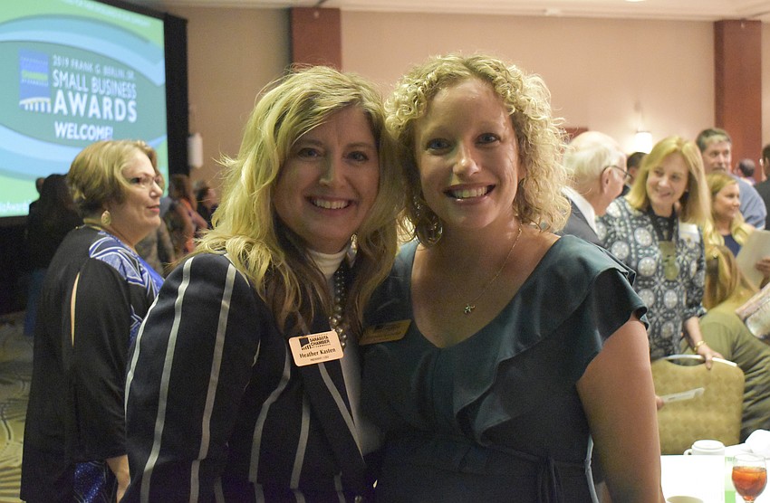 Heather Kasten, chamber president and CEO, and Brittany Lamont, vice president of the chamber.