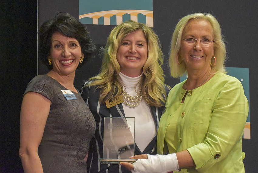 Michelle Kapreilian, CEO of Forty Carrots Family Center, Heather Kasten, and Marcia Dmochowski