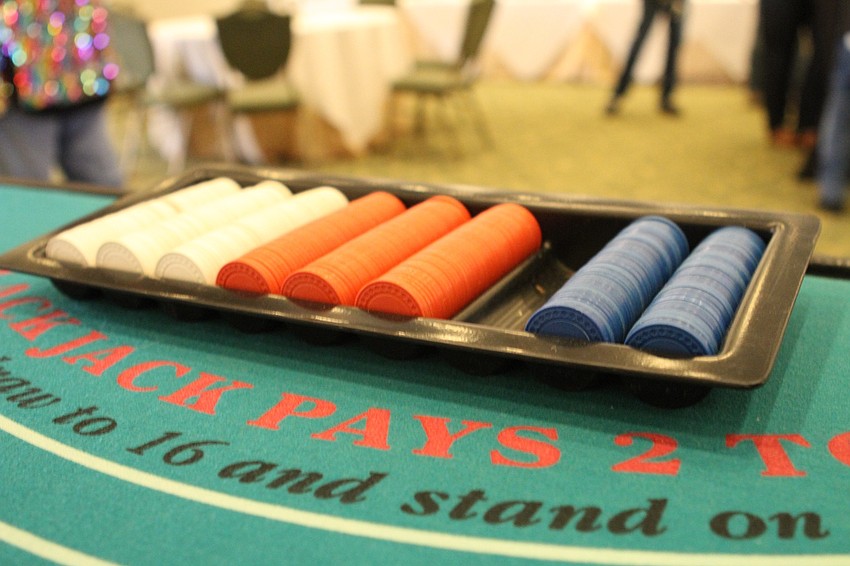 Guests could pick up extra chips if their luck ran dry.