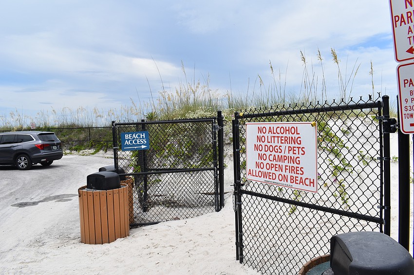 At the west end of North Shore Road.