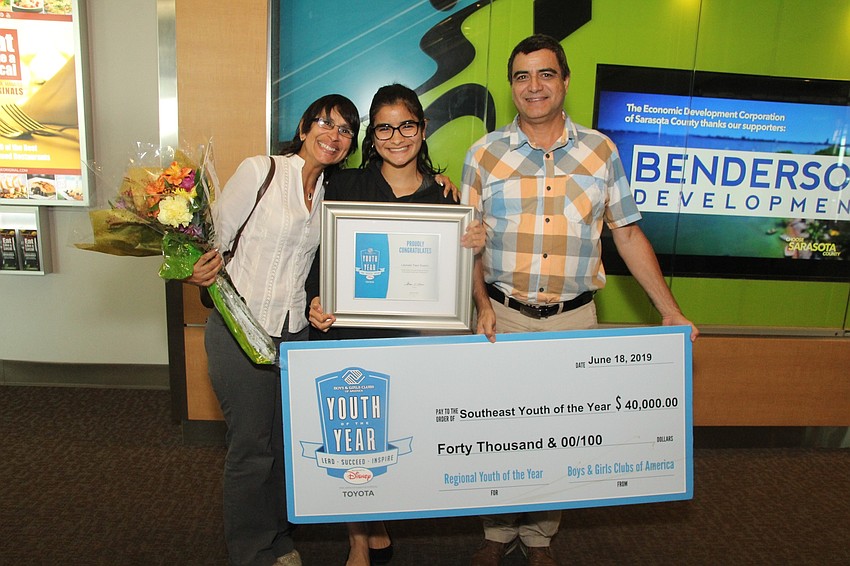 Leonela Tase Sueiro's parents Vanessa Sueiro and Jose Tase surprise her with the celebration.