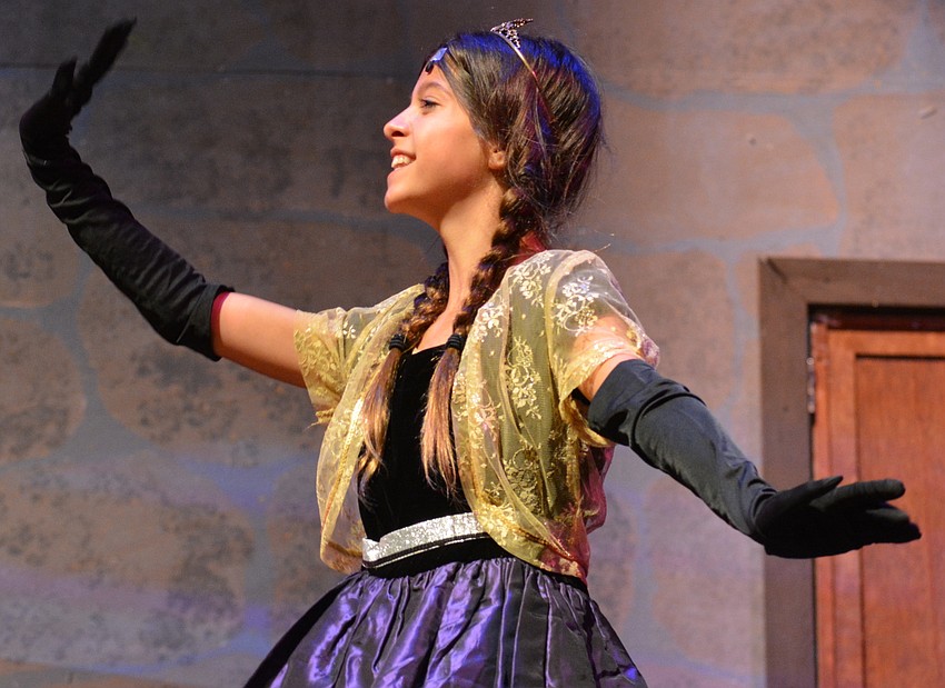 Delaney Martin plays the lead role of Anna in Disney's Frozen Jr., which was presented at Lakewood Ranch High June 20.