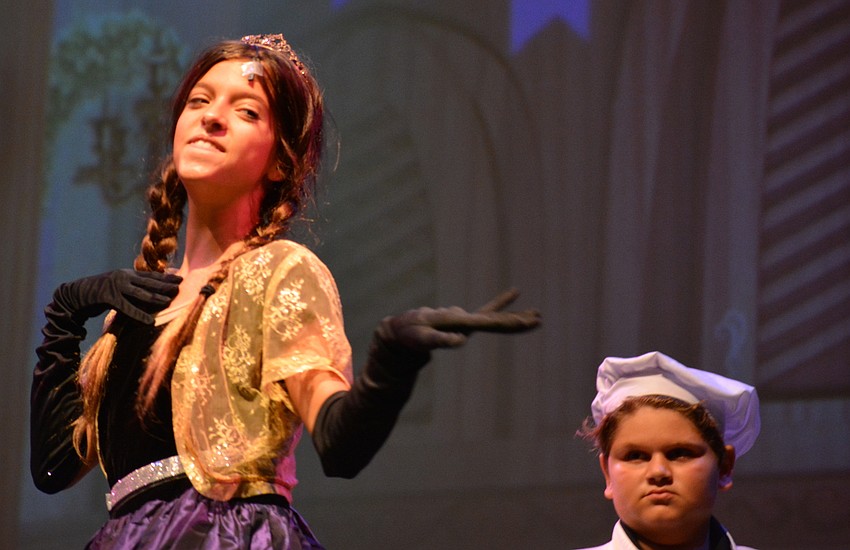 Delaney Martin as Anna and Braden Raniere as the cook.