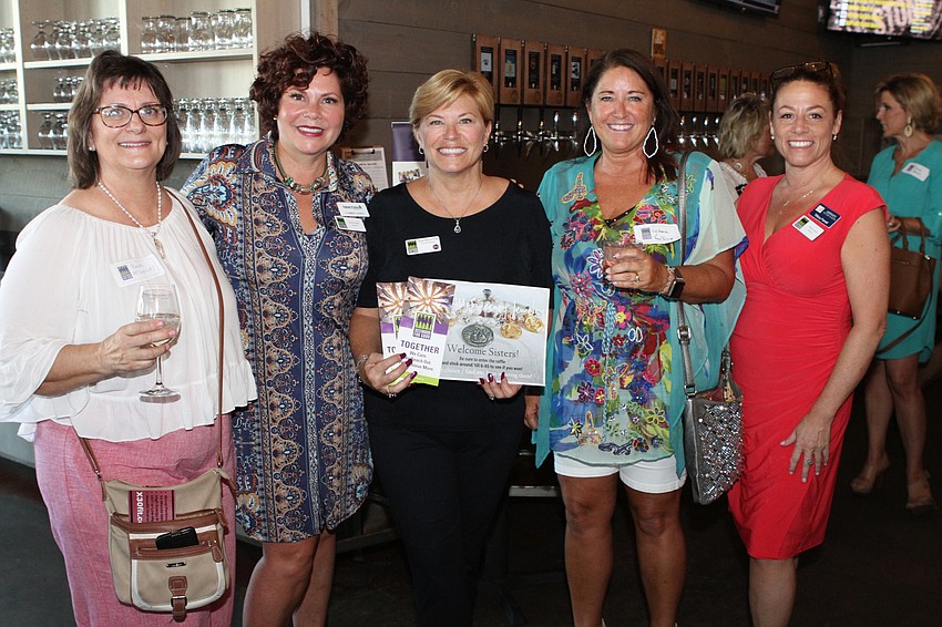 Barbara McSweeney, Carrie Lewis, Angela Massaro-Fain, Victoria Van Dine and Tiffany Farrell were proud of the event's turnout.