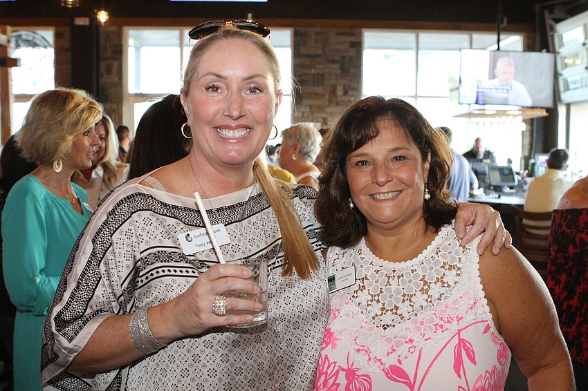 Tracey Wolfe likes socializing with the group while Lauren Corriveau appreciates the feeling of sisterhood.