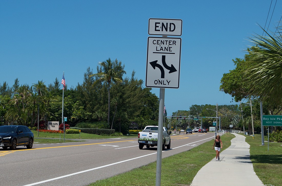 Construction of a center turn lane on Gulf of Mexico Drive is the kind of project that could be funded through the town&#39;s Fund Balance.