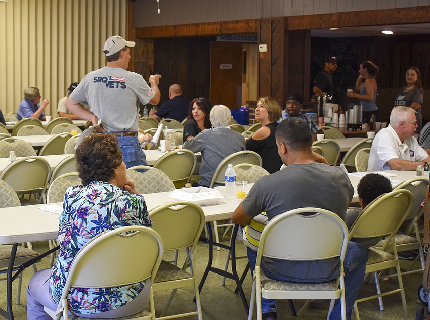 The monthly SRQ Vets breakfast offers an opportunity for community members to come together.
