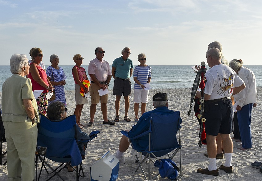 Christ Church on Longboat Key hosts a beach service every year.