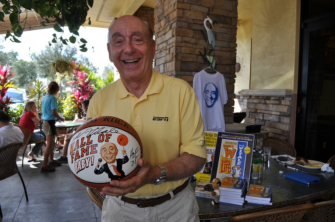 Hall of Fame basketball coach and announcer Dick Vitale has signed with ESPN through the 2022 season.
