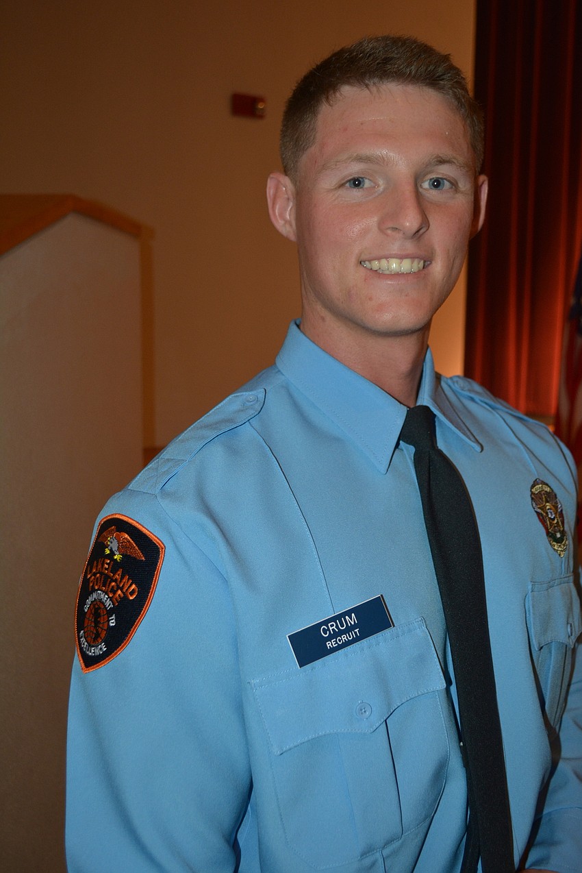 Kyle Crum earned a spot with the Lakeland Police Department.
