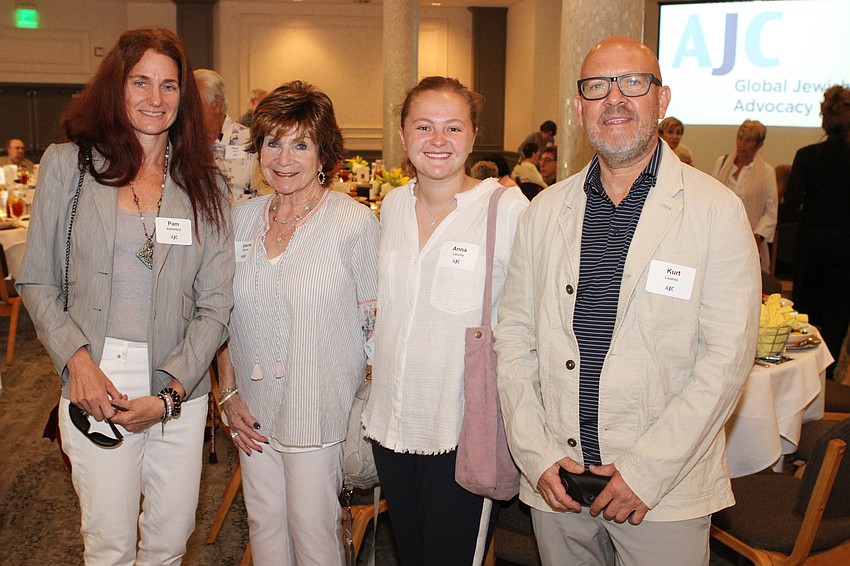Pam Adelstein and Irene Ross with Anna and Kurt Leunis