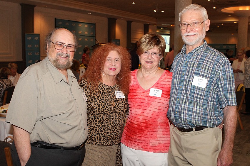 Paul Rubin and Martie Moss with Carol and Erwin Segal