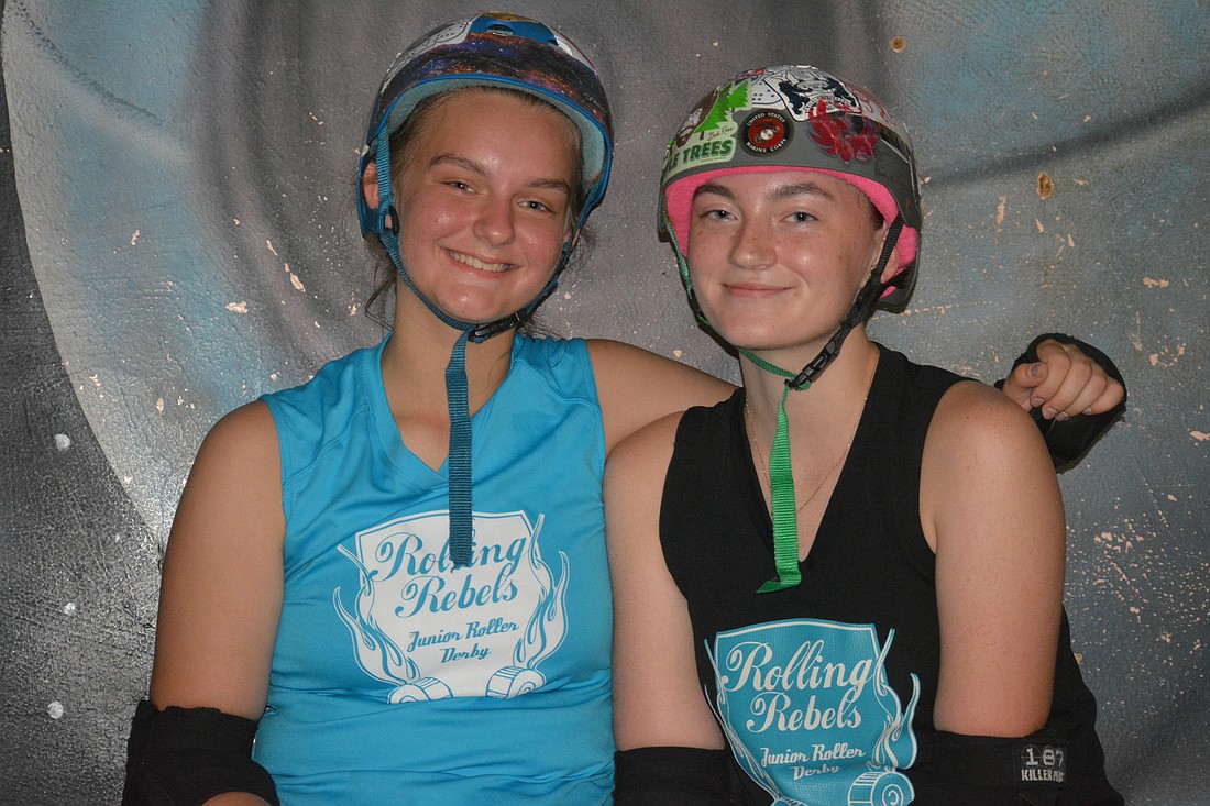 Haylee Peace ("Hail Storm") and Ashley Britt ("Demolition Darling") are best friends and members of the Junior Rolling Rebels.