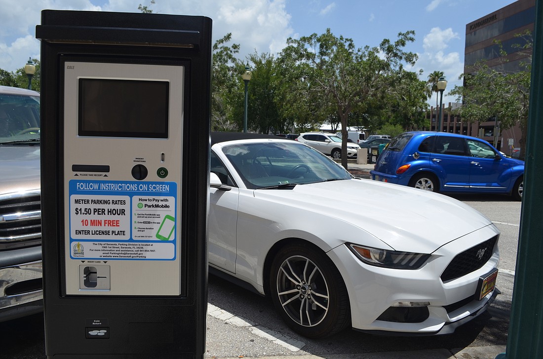 On-street paid parking is scheduled to go into effect east of U.S. 301 beginning the week of July 8.