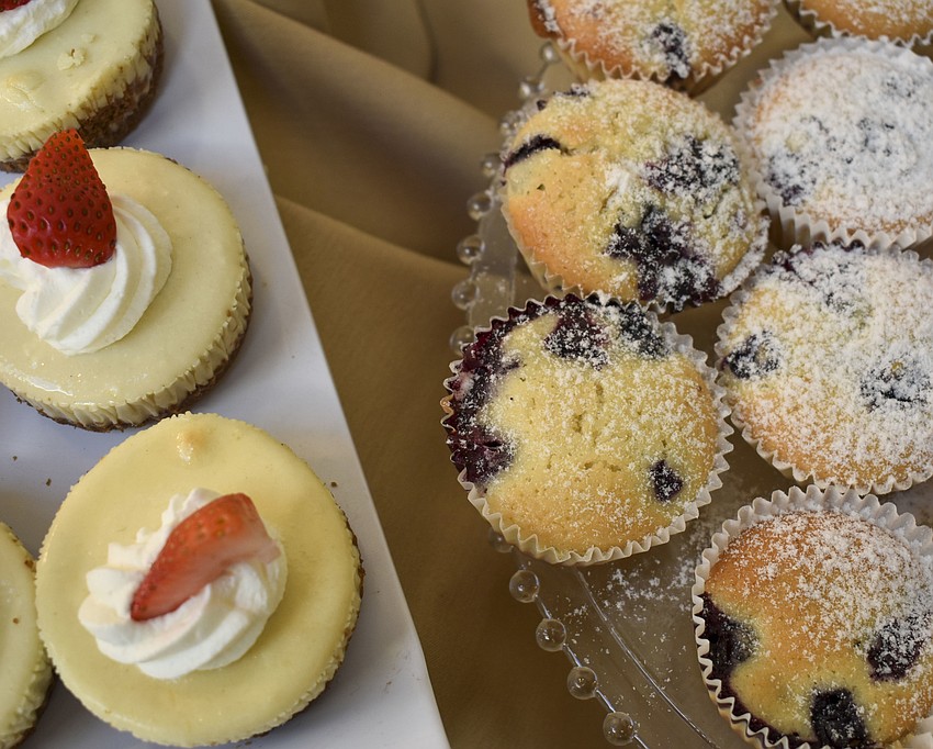 Personal cheesecakes and blueberry muffins are two of the recipes the campers learned.