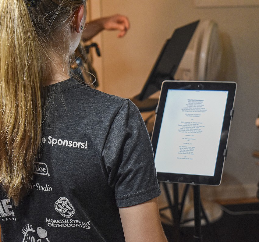 Nadya Smirnova double checks the lyrics to 