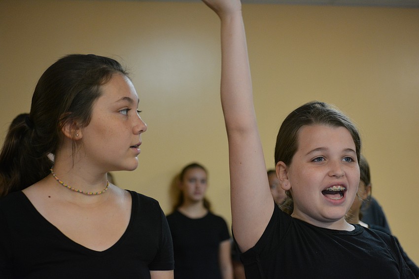 Ella Cormier and Alanna Bray get into their roles.