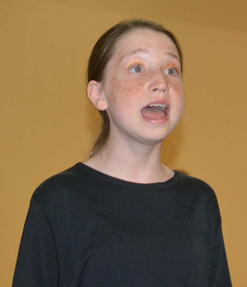 Alaina Cole performs during 'Hamilton'