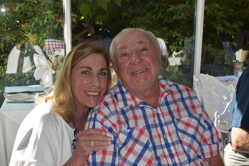 Nancy Rozance's father Jerry Hubsmith, a World War II veteran, smiles with his daughter.