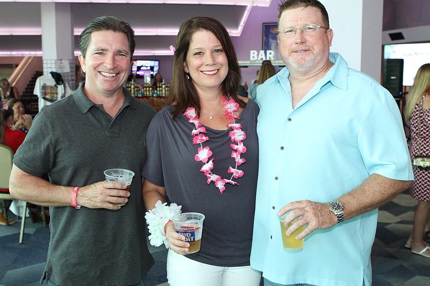 Jamie and Amy Wood with Chris Cox