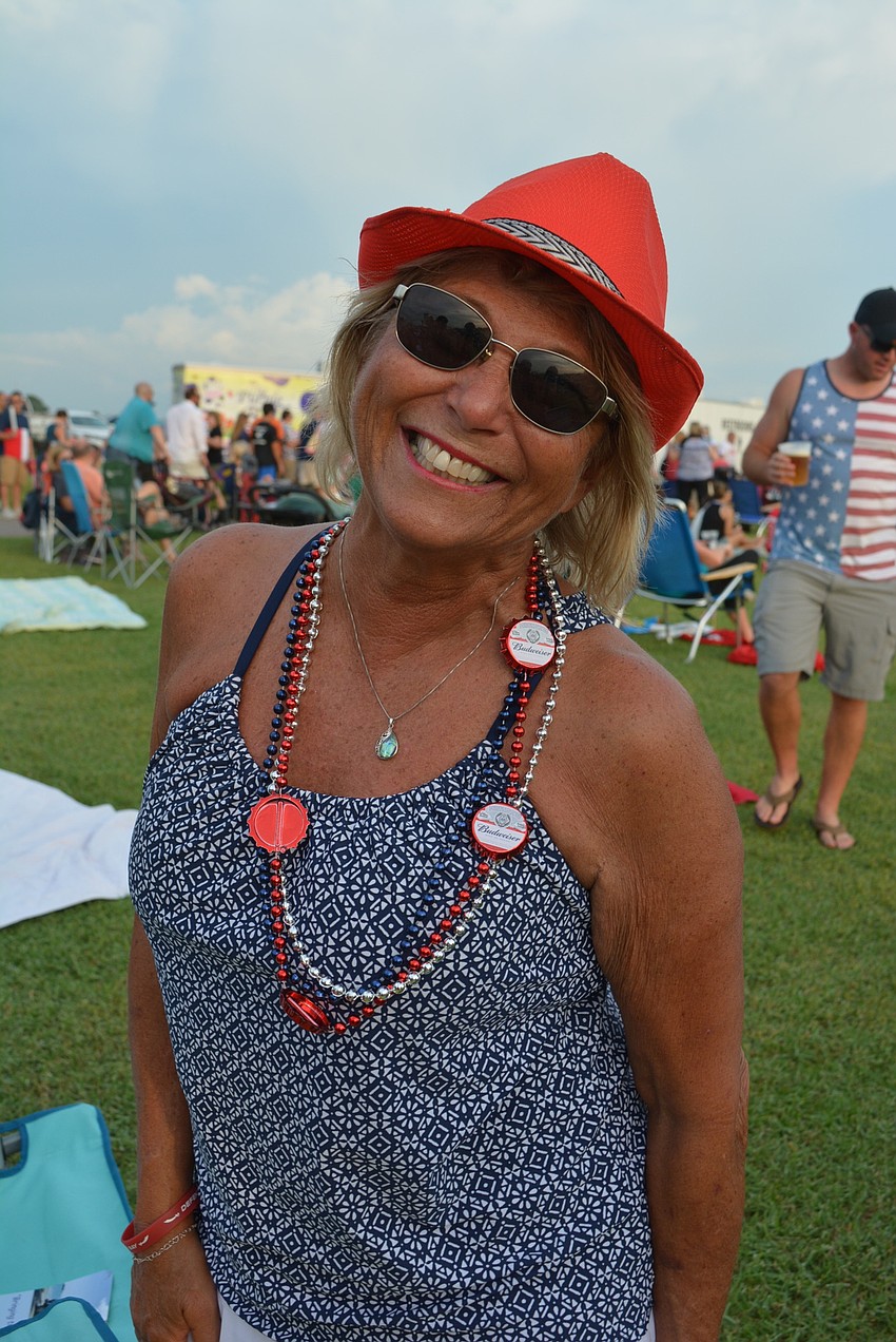 Sarasota's Barbara Murello came out for the music and to spend time with friends.