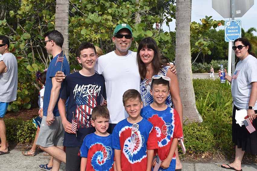 Harrison, Cooper, Sam and Barron attended the parade with parents Rod and Kristine Troyan.