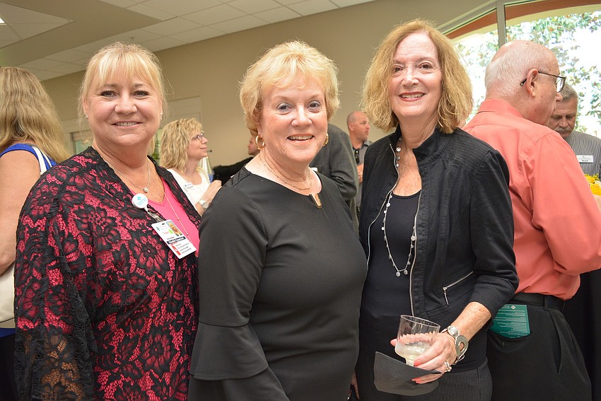 East County residents Susan Cabanillas, Carole Cowan and Janet Goldberg volunteer with the Lakewood Ranch Medical Center Auxiliary and made sure to attend.