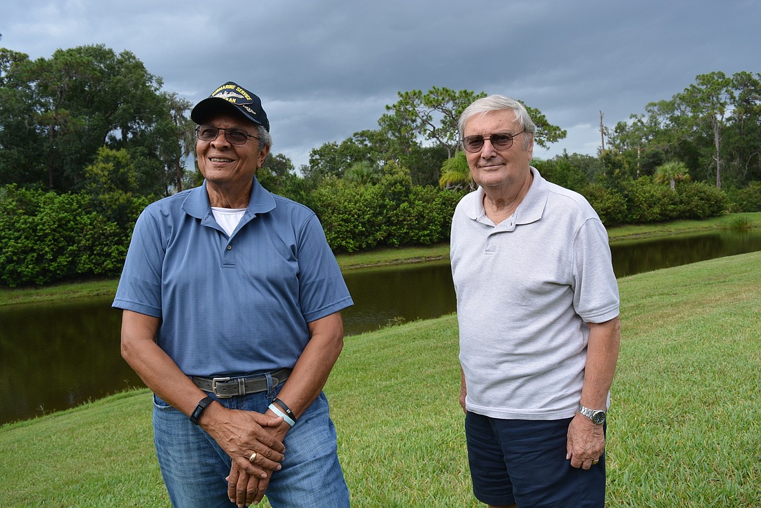 Eagle Trace residents Tony GlaudÃ© and Derek Moore are concerned about making sure Eagle Trace is secure and minimally impacted by development around them.