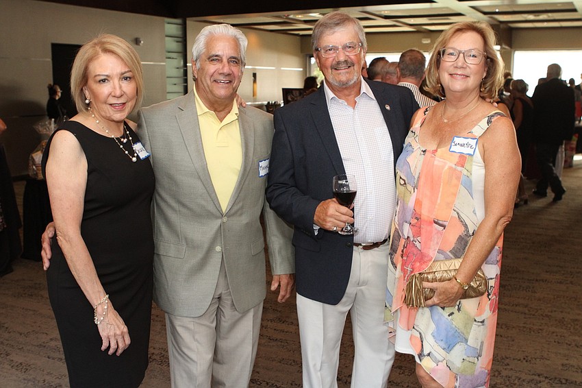 Jackie Germain and Michael Brophy with Ken and Jeanette Burghy