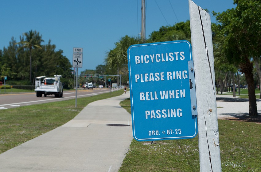 Not only is it polite to alert slower traffic of your approach from behind, but it's also the law in Longboat Key.