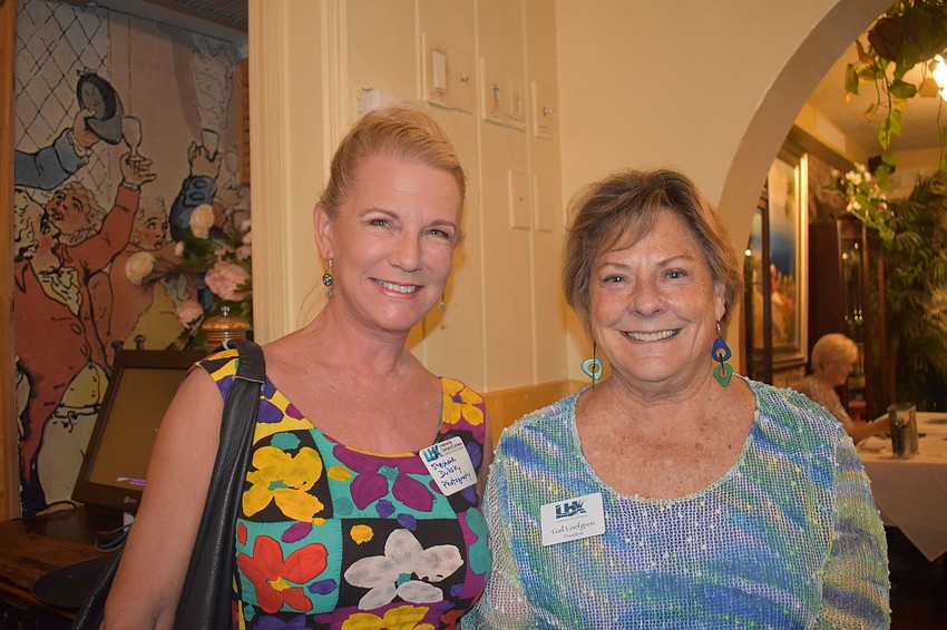 Stephanie Dubsky and Gail Loefgren were some of the first at the event.