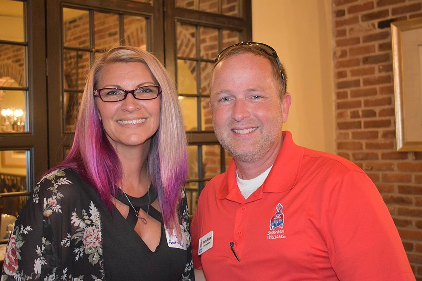 Missy Ordiway and Jimmy Bonner posed during their networking.