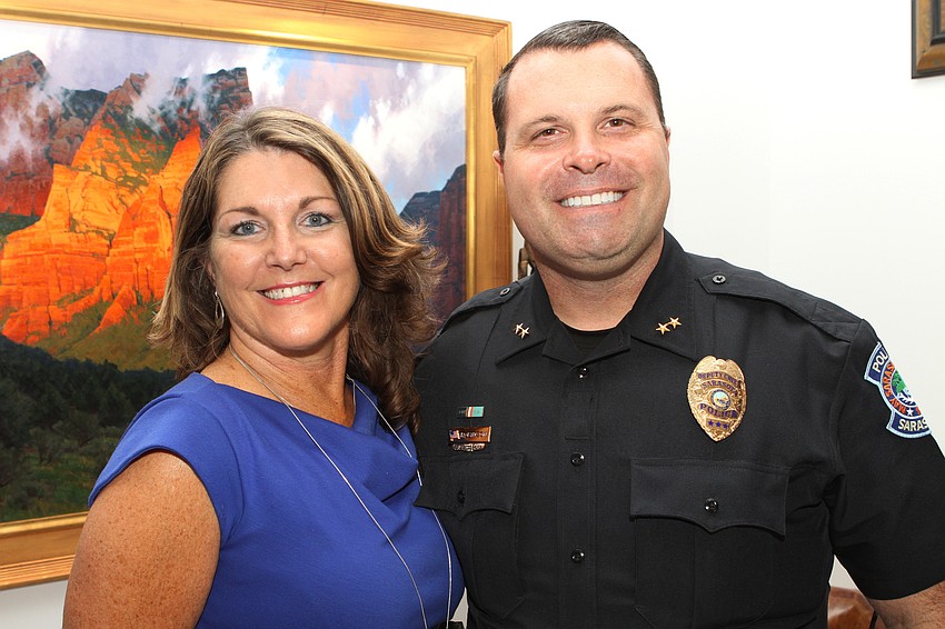 Tess Luli and Deputy Chief Pat Robinson