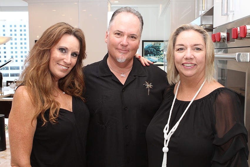 Christina and Robert Leider with Laurie Swink