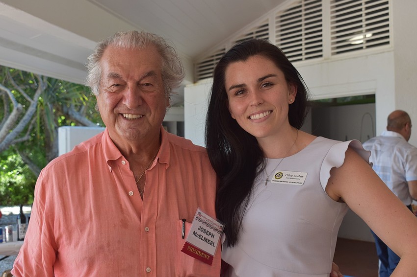 Joe McElmeel and Chloe Conboy, Rep. Vern Buchanan's field representative.